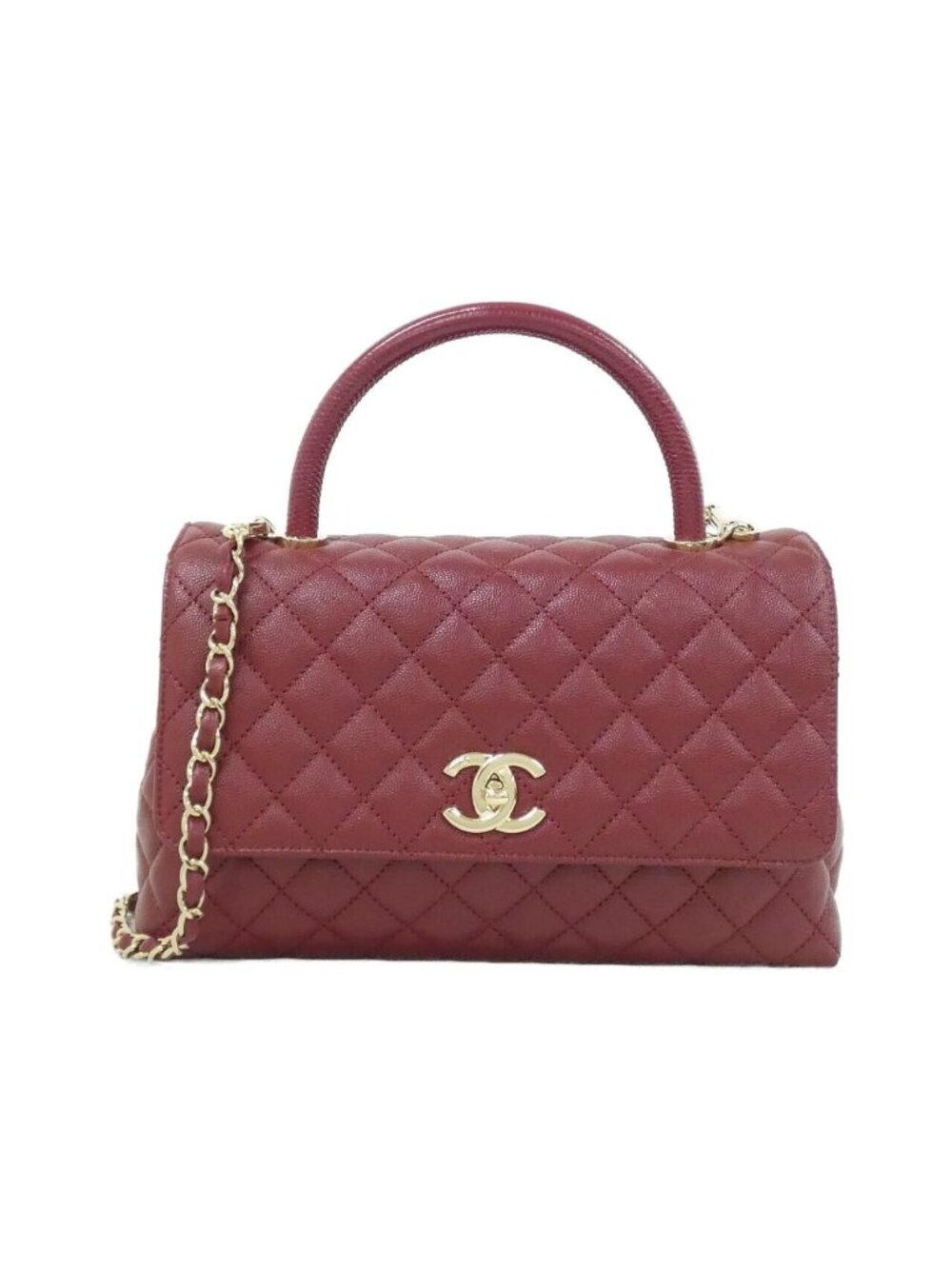 Chanel Bag Handbag Burgundy